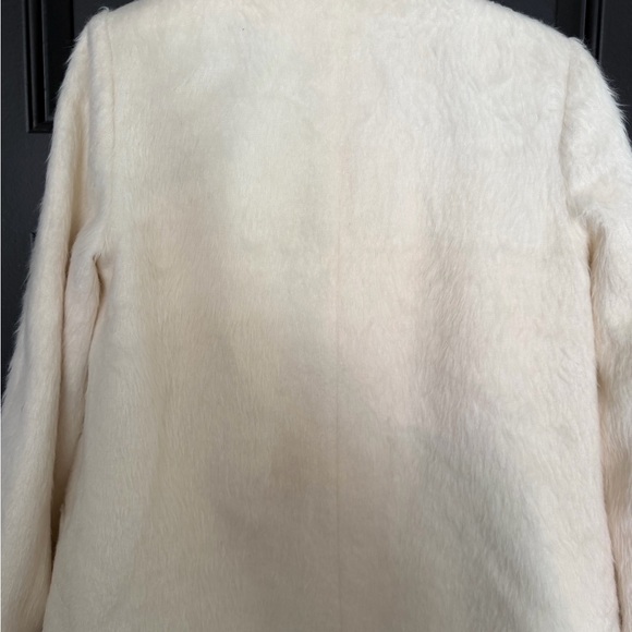 Topshop Elegant Cream Teddy Jacket - Picture 9 of 9